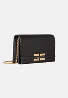 ELISABETTA FRANCHI Pochette nera da donna con logo BS40A61E2 110 ELISABETTA FRANCHI 