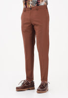 PATRIZIA PEPE Pantalone elegante cuoio da uomo 5PA429A1WK B217 PATRIZIA PEPE 