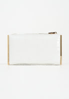 ELISABETTA FRANCHI Pochette avorio da donna con stampa cocco BS51A56E2 360 ELISABETTA FRANCHI 