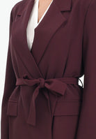 VICOLO Giacca bordeaux da donna con cintura TF0358 FU38 VICOLO 