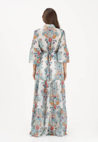JUST CAVALLI Abito lungo azzurro da donna con fantasia 80PAO946NS780 217 JUST CAVALLI 