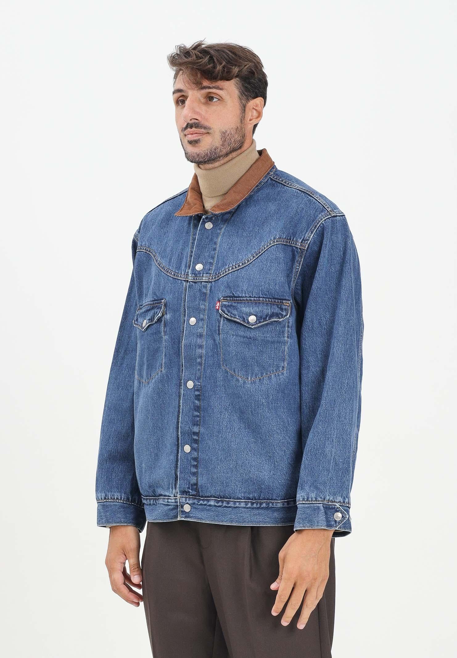 LEVI&#39;S® Giubbotto di jeans Western Shorthorn in denim da uomo 002WN-0000 . LEVI&#39;S® 