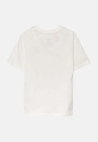 ADIDAS ORIGINALS T-shirt a manica corta bianca per bambino e bambina con ricamo logo IX5266 . ADIDAS ORIGINALS 