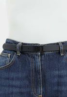 DSQUARED2 Cintura nera da donna in vera pelle con fibbia D2 DQ3119D0AFH DQ900 DSQUARED2 