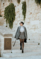 SIMONA CORSELLINI Cappotto corto grigio da donna A25CPCPV0301-C00180 V0742 SIMONA CORSELLINI 