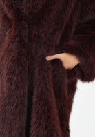 ELISABETTA FRANCHI Pelliccia lunga bordeaux da donna CP69A58E2 EA4 ELISABETTA FRANCHI 