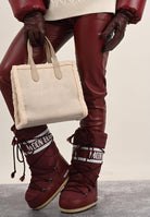 MARC ELLIS Borsa a mano Buby Suede M in morbido suede beige da donna BUBY-SUEDE-M TA MARC ELLIS 