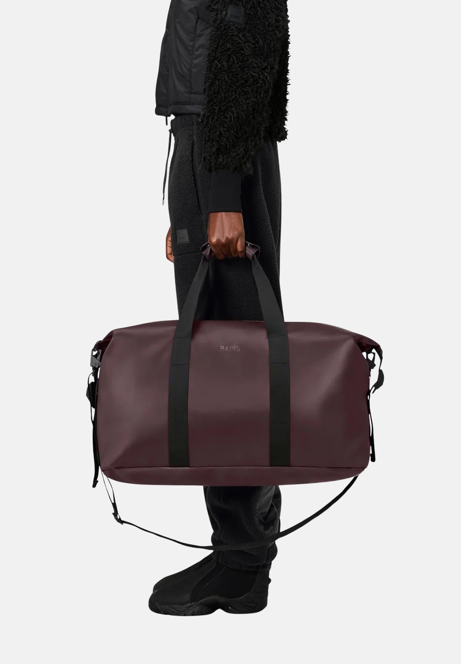 RAINS Borsone Hilo Weekend bordeaux per uomo e donna RA14200 DEP RAINS 