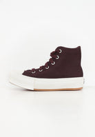 Sneakers Chuck Taylor All Star EVA Lift Platform Suede bordeaux da bambina A11597C . CONVERSE 