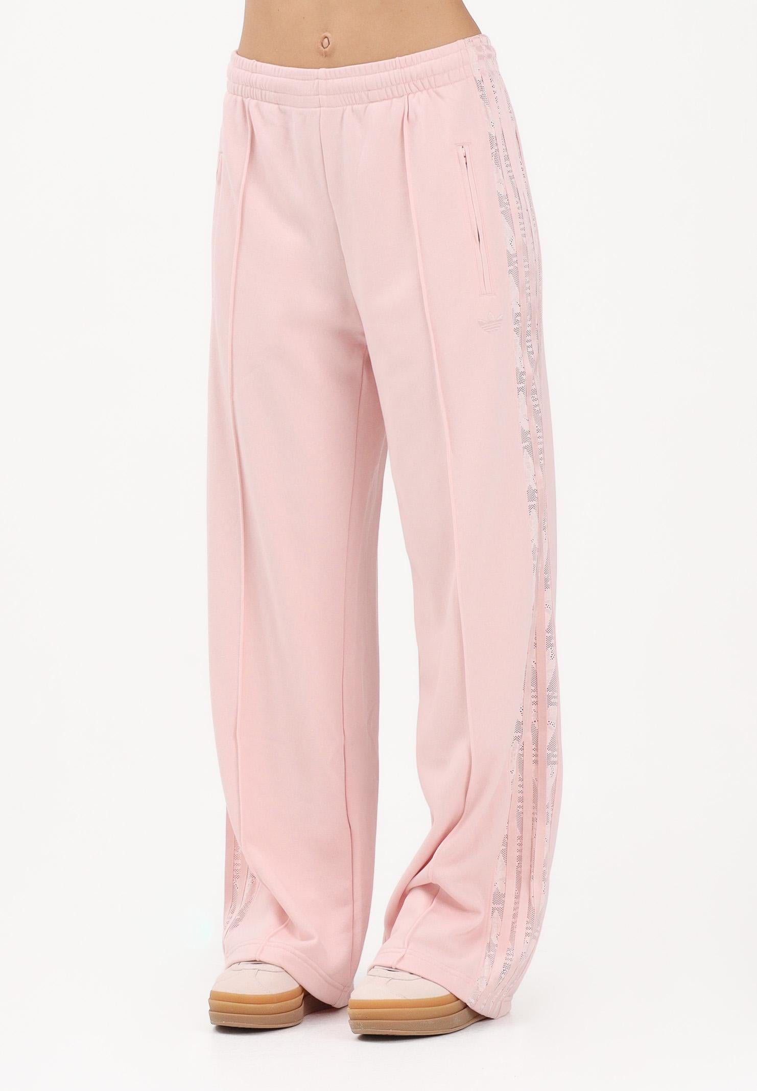 ADIDAS ORIGINALS Pantalone sportivo FIREBIRD IN PIZZO rosa da donna KC6444 . ADIDAS ORIGINALS 