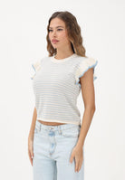 JDY Top in maglia panna da donna con motivo a righe 15360345 CLDAWPO JDY 