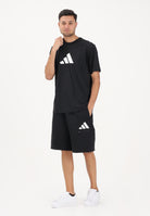 ADIDAS PERFORMANCE Shorts sportivo Future Icons Three Bar nero da uomo JZ9394 . ADIDAS PERFORMANCE 
