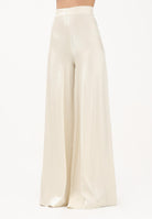 SHIT Pantalone a palazzo crema da donna SH26008 CR SHIT 