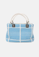 MARC ELLIS Borsa a mano Krissy S Luxe bianca e azzurra da donna KRISSY-S-LUXE ANBL MARC ELLIS 