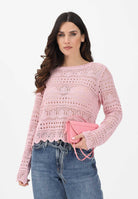 JDY Maglia traforata rosa da donna 15287384 FRLI JDY 