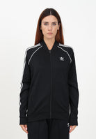 Felpa con zip Adicolor Classics SST nera da donna IK4034 . ADIDAS ORIGINALS 