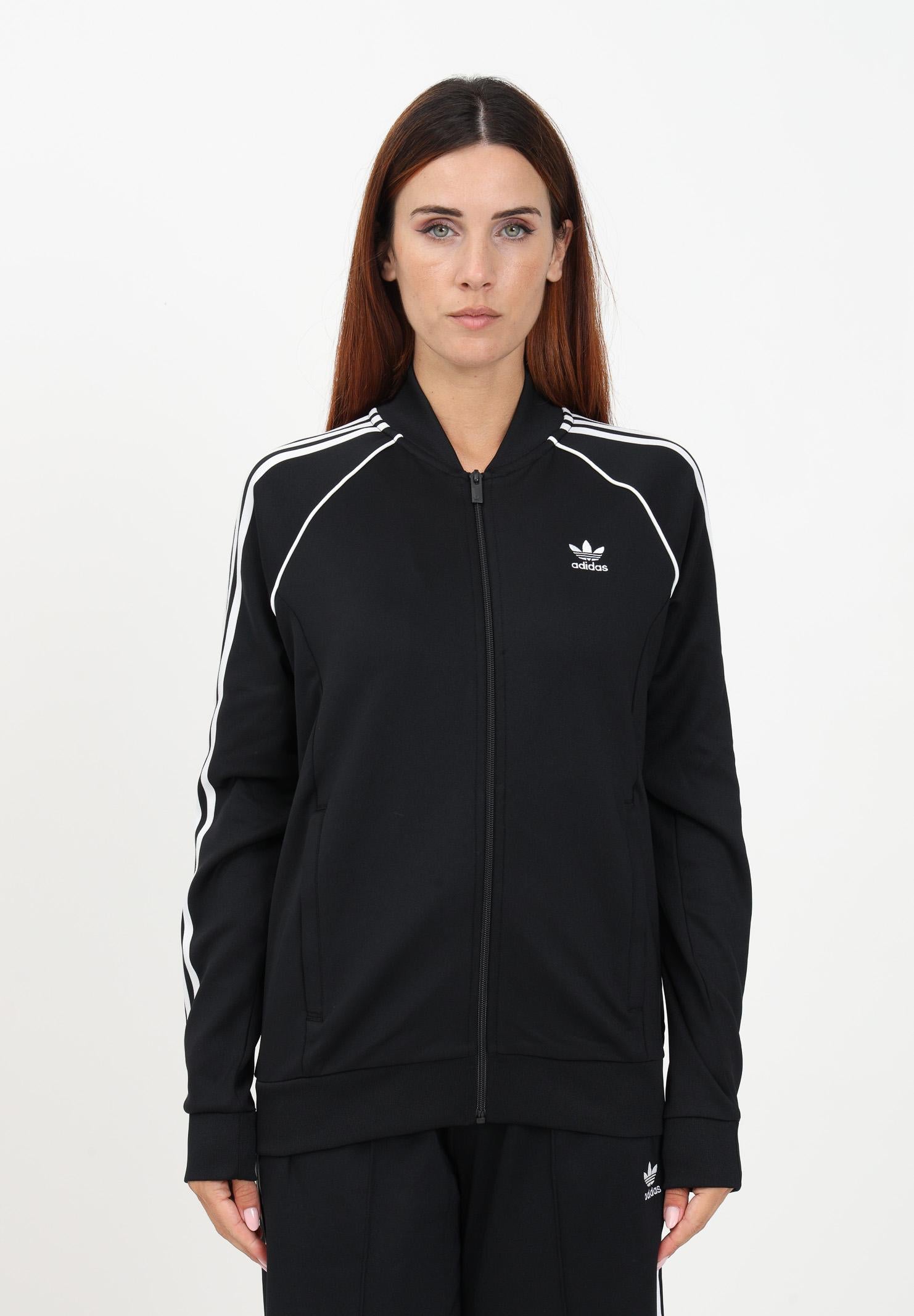Felpa con zip Adicolor Classics SST nera da donna IK4034 . ADIDAS ORIGINALS 