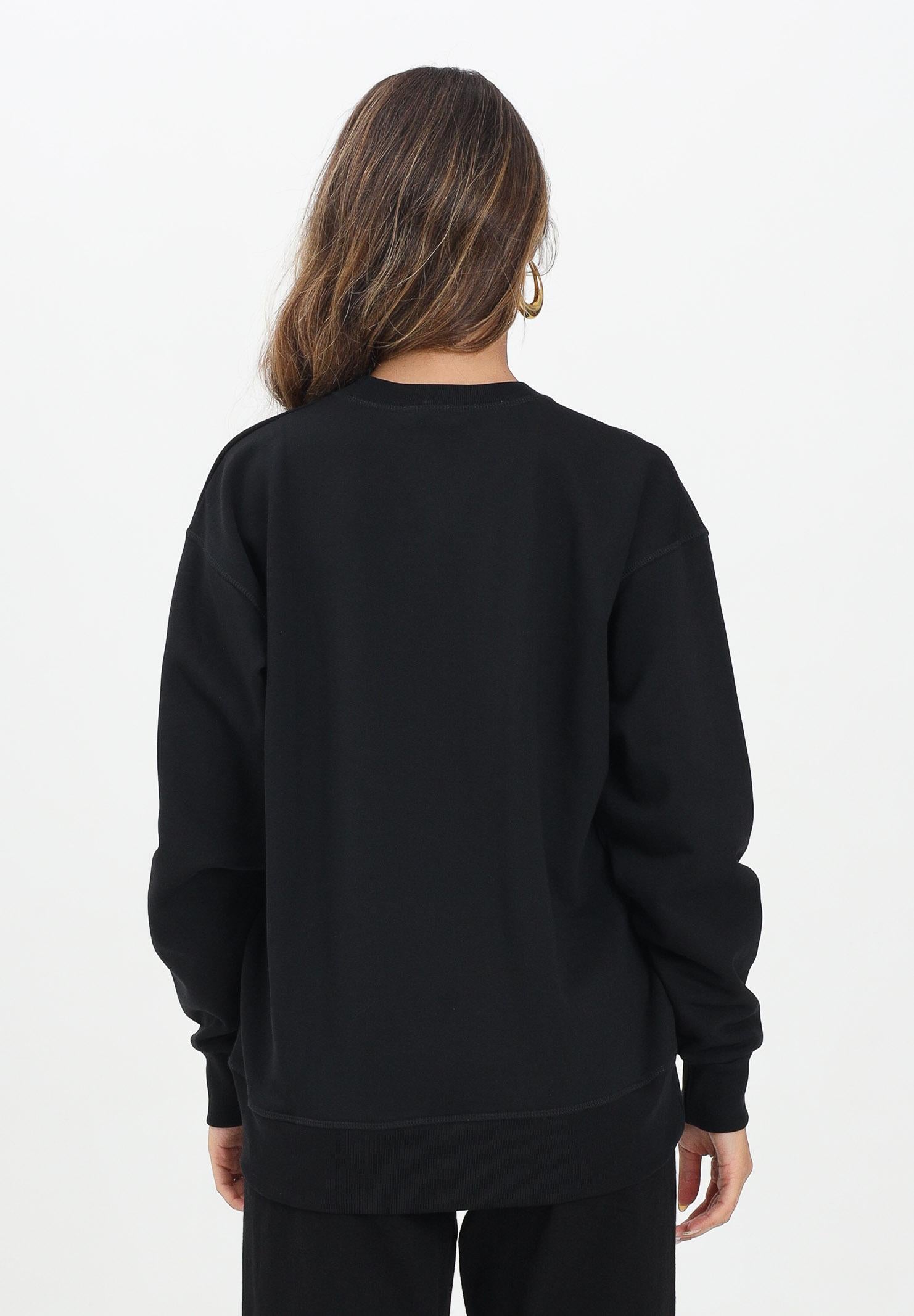 DSQUARED2 Felpa girocollo nera per donna, ragazzi e bambini con stampa logo DQ2739D0094 DQ900 DSQUARED2 