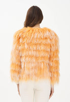 MEHRAN Pelliccia arancione da donna con sfumature chiare 25152ORAWHT ORAWHT MEHRAN 