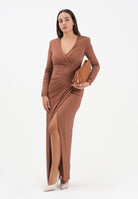 ALMA SANCHEZ Abito lungo Acate marrone da donna AS2526011EL A128 ALMA SANCHEZ 