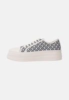 ARMANI EXCHANGE Sneakers panna e blu da donna con motivo all-over A|X XW002786AF23055 MZ266 ARMANI EXCHANGE 