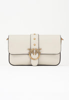 PINKO Borsa a tracolla Love One Slouchy Baby panna da donna 105353A2OX Z14Q PINKO 