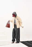 NEW ERA Bomber New York Yankees MLB Sherpa beige da donna 60684447 . NEW ERA 