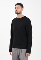 TOMMY HILFIGER Maglioncino girocollo nero da uomo MW0MW36535BDS  TOMMY HILFIGER 