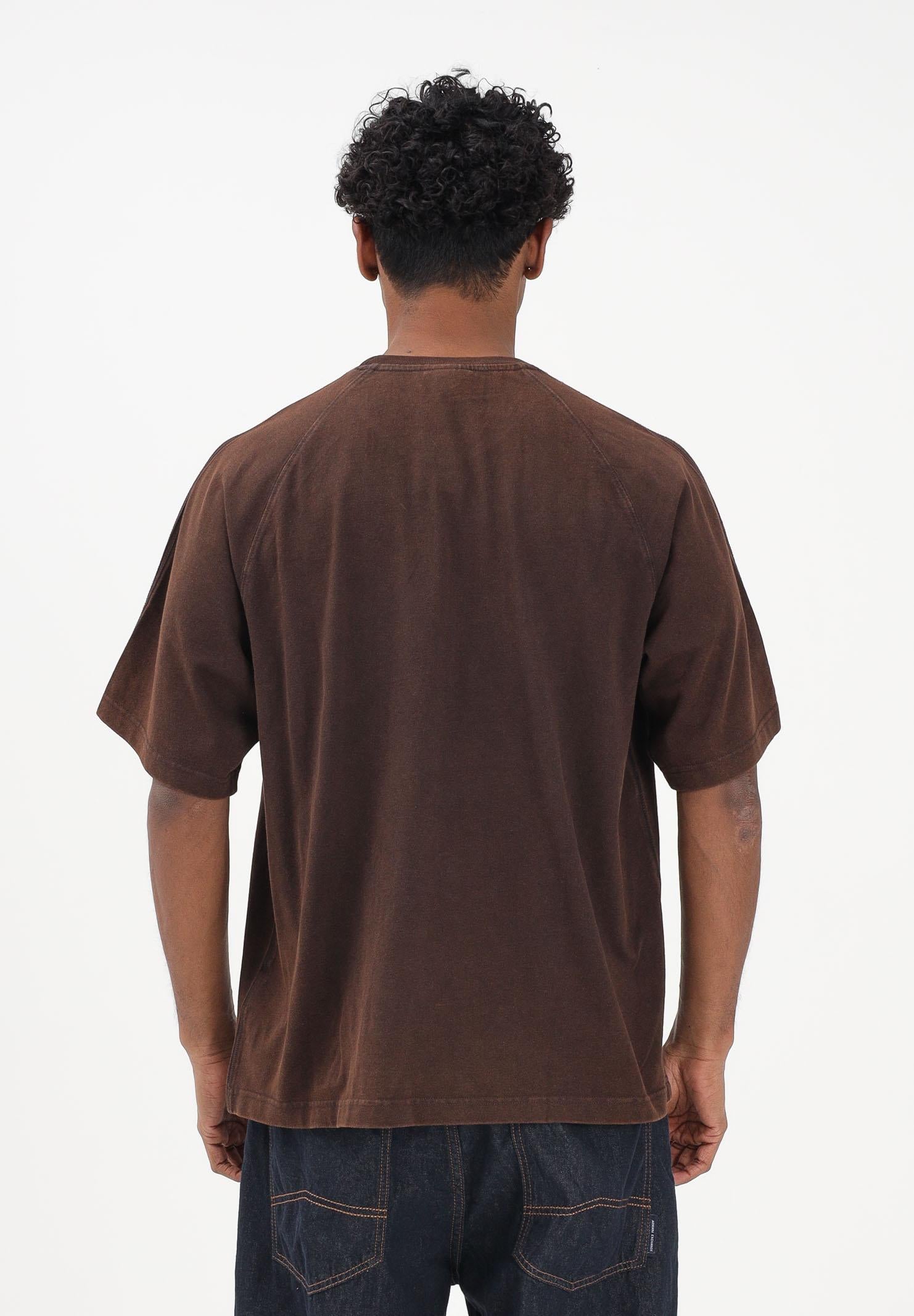 ADIDAS ORIGINALS T-shirt a manica corta Premium Essentials Retro Washed marrone da uomo KD0743 . ADIDAS ORIGINALS 