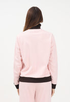 ADIDAS ORIGINALS Felpa con zip Classic TT rosa e marrone da donna KC6854 . ADIDAS ORIGINALS 