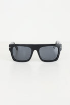 Occhiali da sole neri per uomo e donna con montatura rettangolare 25043 01 CRISTIAN LEROY 