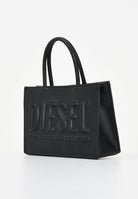 DIESEL Borsa a mano nera da donna con logo in rilievo J02529P8073 T8013 DIESEL 