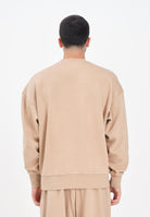ADIDAS PERFORMANCE Felpa girocollo Essentials Loose Fit 3 Bar Logo beige da uomo JX5668 . ADIDAS PERFORMANCE 