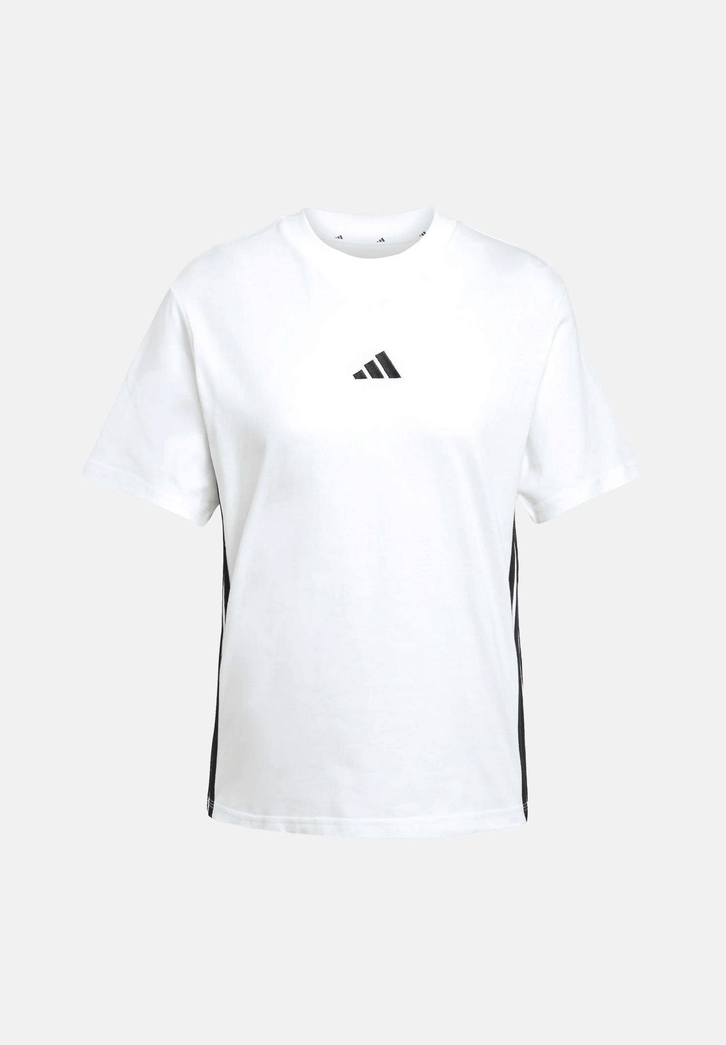 ADIDAS PERFORMANCE T-shirt a manica corta Essentials 3-Stripes Cotton bianca da donna JD0844 . ADIDAS PERFORMANCE 