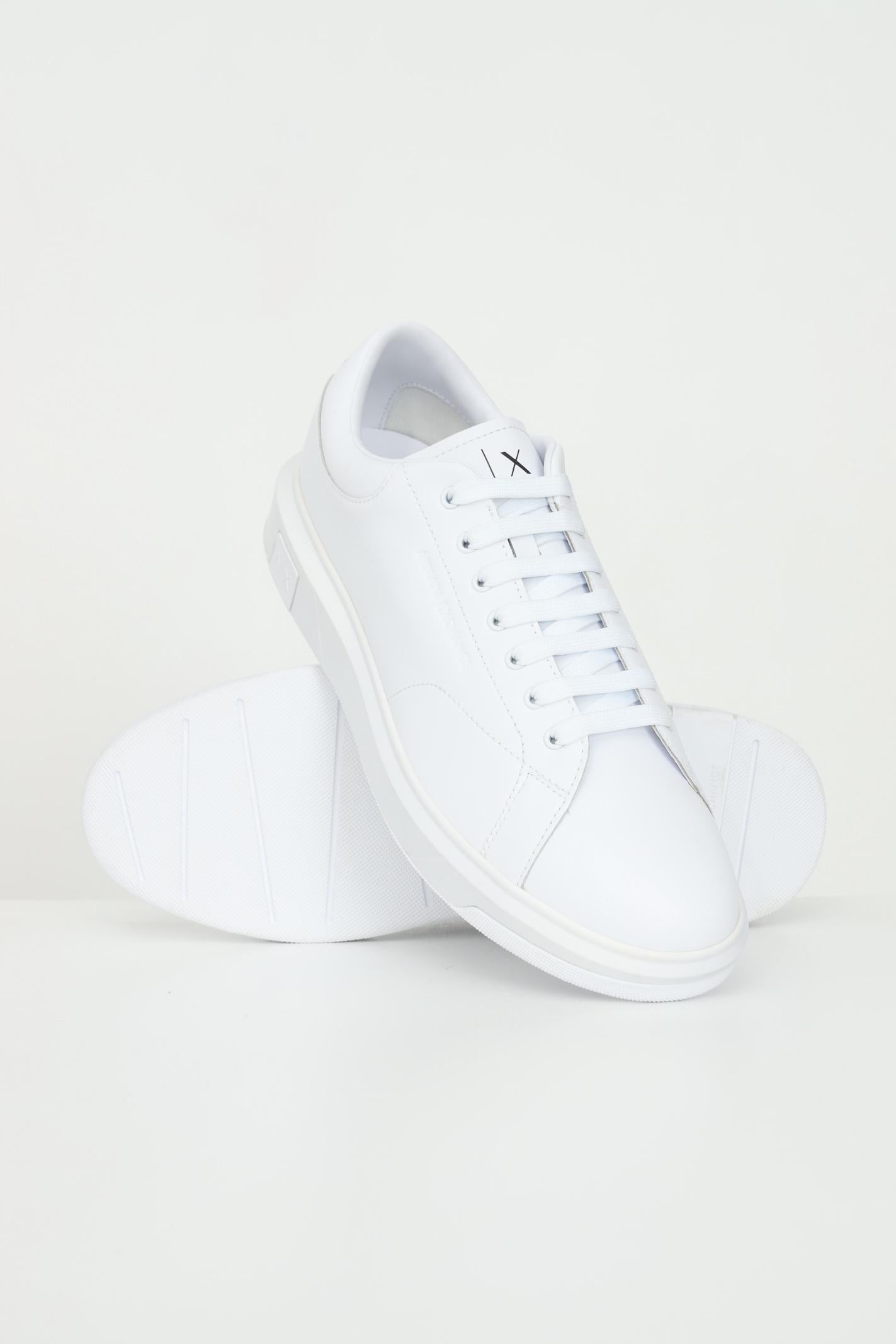 ARMANI EXCHANGE Men's White Sneakers with Logo – Pavidas ARMANI EXCHANGE Men's White Sneakers with Logo – Pavidas