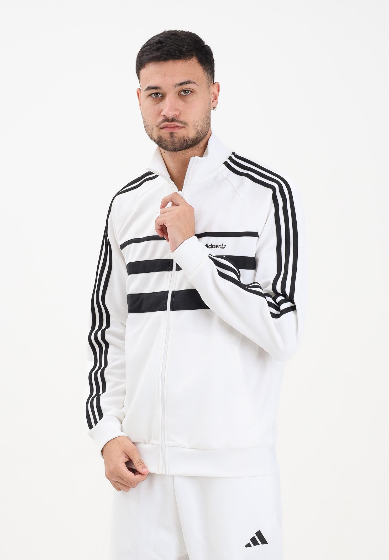 ADIDAS ORIGINALS Felpa con zip The First bianca da uomo JX1489 . ADIDAS ORIGINALS 