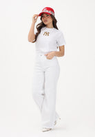 NEW ERA T-shirt a manica corta New York Yankees MLB Infill bianca da donna 60771613 . NEW ERA 