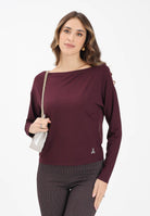 PATRIZIA PEPE Maglioncino bordeaux da donna 8M1525J013 M536 PATRIZIA PEPE 