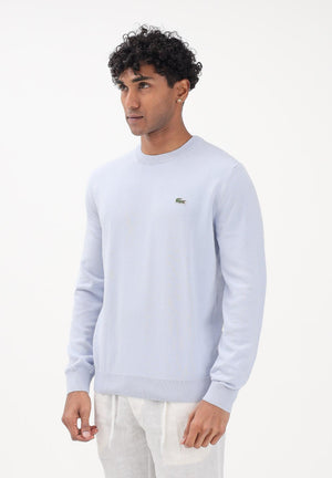 LACOSTE Maglioncino girocollo azzurro polvere da uomo AH1985 J2G LACOSTE 