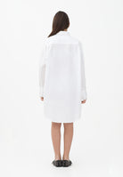 MAISON MARGIELA Abito corto bianco per donna, ragazze e bambine con logo e maxi stampa numerica M60943MM014 M6100 MAISON MARGIELA 