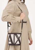 ARMANI EXCHANGE Borsa a tracolla beige e marrone da donna con logo XW002183AF22635 M6262 ARMANI EXCHANGE 