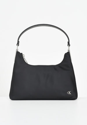 CALVIN KLEIN Borsa a spalla nera da donna con logo LV04K3219G UB1 CALVIN KLEIN 