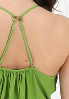 ELISABETTA FRANCHI Body verde da donna con spalline incrociate sul retro BO01461E2 EV3 ELISABETTA FRANCHI 