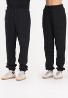 GCDS Pantalone sportivo nero per uomo e donna con logo impresso B2EM3006JD1 99 GCDS 