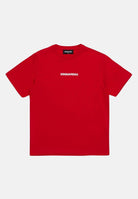 DSQUARED2 T-shirt rossa da neonato con stampa logo DQ2853D004G DQ405 DSQUARED2 