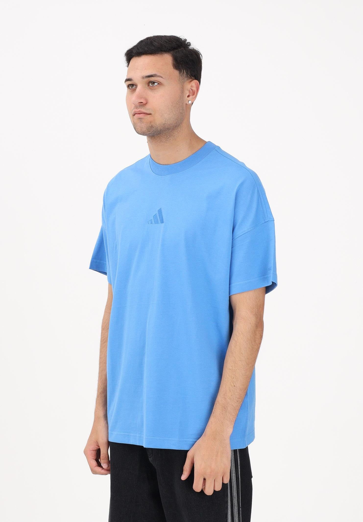 ADIDAS PERFORMANCE T-shirt a manica corta ALL SZN azzurra da uomo KC3188 . ADIDAS PERFORMANCE 
