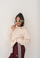 ADIDAS ORIGINALS Felpa con cappuccio Trefoil Essentials panna da uomo HZ3598  ADIDAS ORIGINALS 