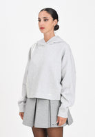 ADIDAS ORIGINALS Felpa con cappuccio 3 Stripes grigia da donna JW3596  ADIDAS ORIGINALS 