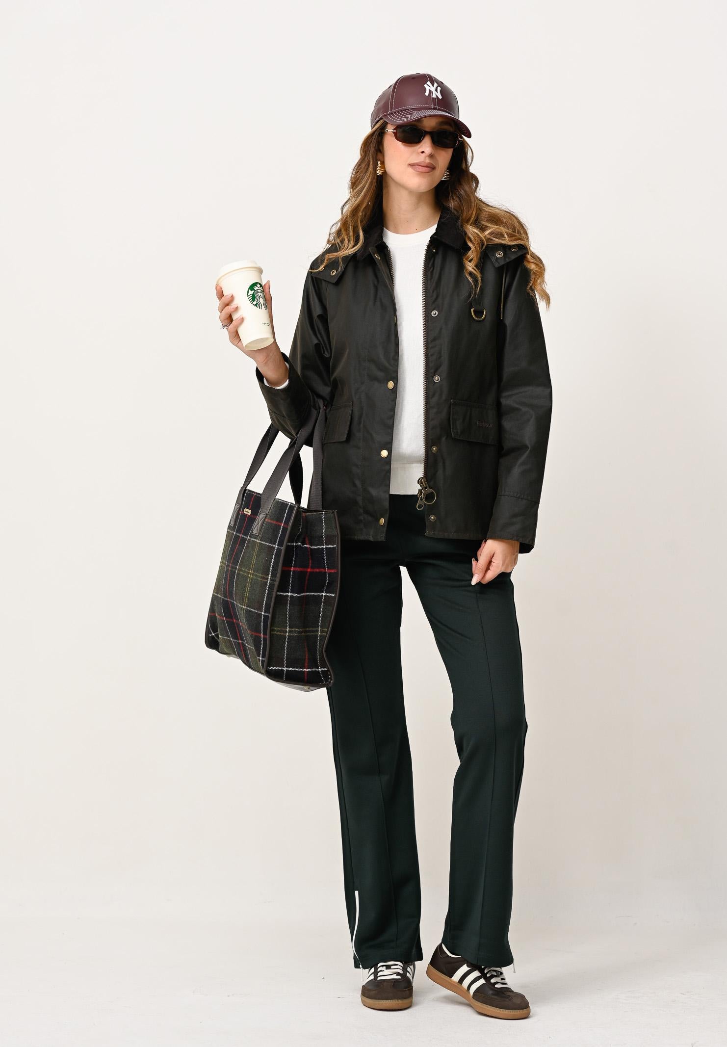 BARBOUR Giubbotto Avon color oliva da donna 252MLWX1081 OL71 BARBOUR 