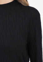 ARMANI EXCHANGE Maglionciono girocollo nero da donna con logo all-over XW001317AF16619 FC101 ARMANI EXCHANGE 